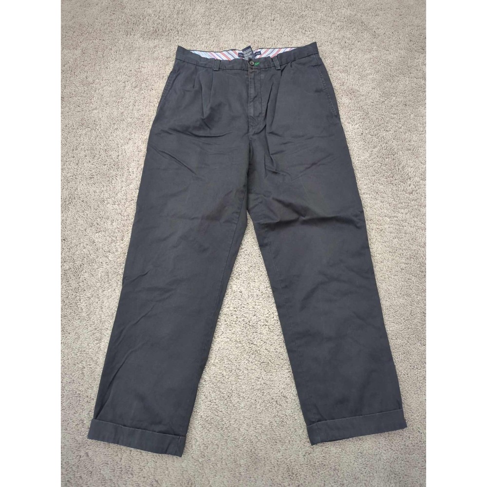 Tommy‎ Hilfiger Chino Pants Mens 33x30 Black Casual Business Office